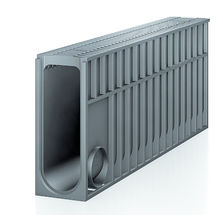 Caniveaux monoblocs en PP à grilles design et charge jusqu'à 400 kN | RECYFIX MONOTEC