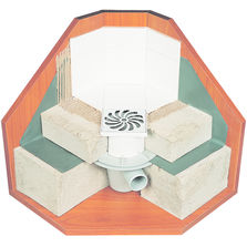 Bonde à sortie verticale pour douche de plain-pied | Isotanche SV