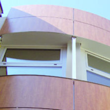 Panneau stratifié HPL compact postformé pour extérieur | MEG Coeso