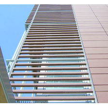 Plaque en terre cuite grand format pour façade ventilées suspendues | Longoton