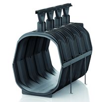 Caniveaux à fente, en PP, cadre fonte et charge jusqu'à 900 kN | RECYFIX HICAP F