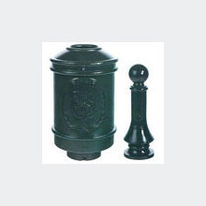 Banc, corbeille et bornes de dessin 19ème | Classique