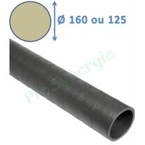 Conduit rigide isolé Ø160 ou 125 long 2m - Réseau Ventilation Calogaine (Mousse PE) | SITE002333