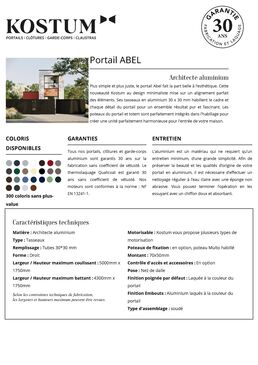 Clôture en aluminium | ABEL