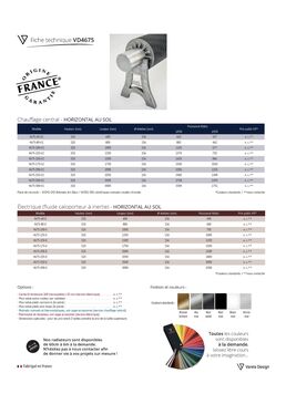 Radiateur design industriel | VD 4675 à ailettes hélicoïdales