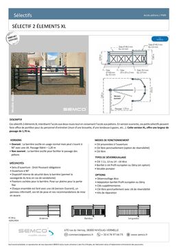 Sélectif de passage | Sélectif 2 éléments XL en acier