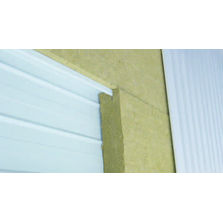 Isolant rainuré pour bardage métallique à lèvre droite ou caisson | Rockbardage