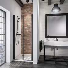 Portes de douche battantes avec paroi latérale 70, 80, 90 cm | Newstyle D3220