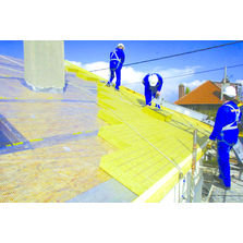 Isolant de toiture en laine de roche de forte densité à face supérieure surdensifiée | Rockciel