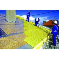 Isolant de toiture en laine de roche de forte densité à face supérieure surdensifiée | Rockciel