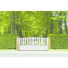 Portails en PVC sur cadre aluminium style classique | Confort Eco