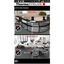 Application pour gestion du chauffage de plusieurs bâtiments | Application Tablette Tactile