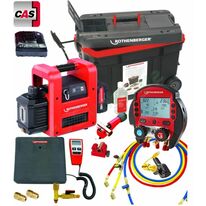 Kit de climatisation ROCADDY 120 R32 CL Digital comprenant entre autre une Pompe à vide ROAIRVAC R32 2.0 CL et un Manifold numérique ROCOOL 600 | ROT1000003623