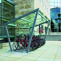 Abri vélos en acier et verre trempé | Edge EDG110