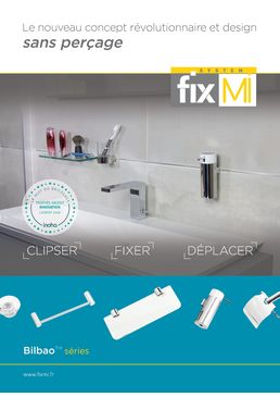 Système de fixation d’accessoires de la série BILBAO sans perçage pour la salle de bain | FixMI®