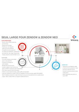 Seuil large à rupture de pont thermique | Gamme ZENDOW et ZENDOW NEO