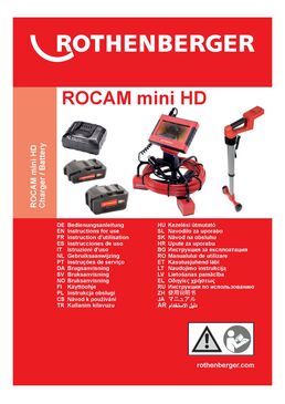 Caméra d´inspection ROCAM mini HD - Tête Ø 25 mm - Câble 22 m - Module 25/22 HD (de Ø 40 à 110mm) | ROT1000003922