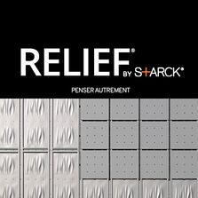 Bardage en relief, évolutif en tôle d'acier avec éléments connectables | Relief by Starck