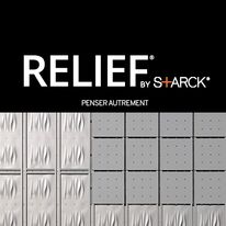 Bardage en relief, évolutif en tôle d'acier avec éléments connectables | Relief by Starck