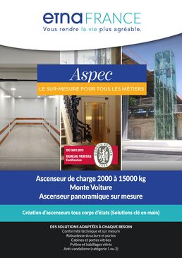 Ascenseurs et solutions d'élévation | Gamme sur mesure pour bâtiments industriels, tertiaires et résidentiels