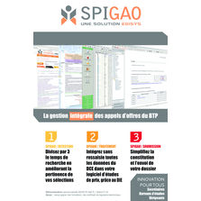 Solution de gestion des appels d'offres du BTP | Spigao