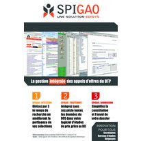 Solution de gestion des appels d'offres du BTP | Spigao
