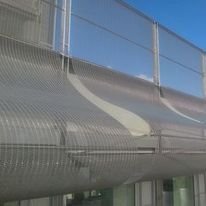 Tenture métallique avec câble | TISSFLEX GRIMP 01B et 01D