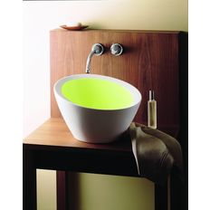 Vasque en ovale tronqué monochrome ou bicolore | Crucible