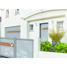 Portail en aluminium à portillon intégré | Andromeda