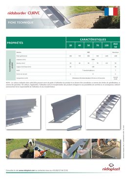 Bordures souples en PVC ou  Aluminium / Applications Paysagères et TP | Nidaborder CURVE