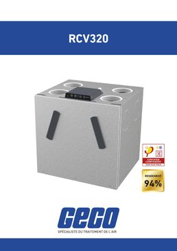 Système de ventilation résidentielle double flux | RCV320 