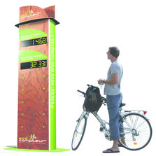 Indicateur instantané de fréquentation des pistes cyclables | Eco Totem