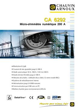 Micro-ohmmètre numérique 200 A | CA 6292
