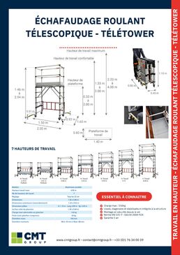 Échafaudage roulant et pliant | Télétower