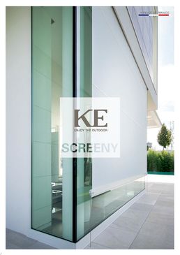 Store vertical avec coffre pour protection solaire d’espaces extérieurs | Screeny 110 ZIP