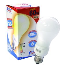 Lampe à économie d'énergie et culot à vis | Ampoule 60 W