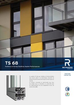 Fenêtres et portes-fenêtres aluminium hautes performances ITE / ITI | TS 68