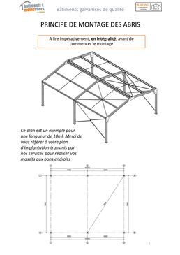 Bâtiment bi-pente fermé de 600m²