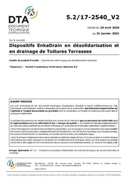 Géocomposite de drainage et désolidarisation | ENKADRAIN 5004C/2s/T110PP