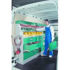 Rangements en aluminium pour véhicule utilitaire | Optima Light