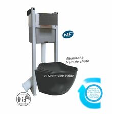 Pack WC NF sans bride - Abattant double NF - Charnières plastiques - ROLF -  Robinetterie & Sanitaire - Rolf - Ayor