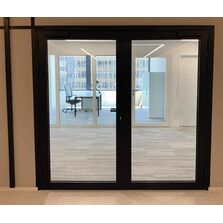 Porte battante 1 vantail / 2 vantaux en aluminium pare-flamme - E30 | Gamme AluTeq