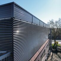 Bardage à ventelles avec affaiblissement acoustique | DucoWall Acoustic