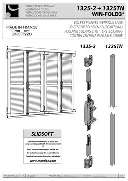 Système pour volets pliants coulissants | WIN-FOLD 3 en aluminium anodisé et acier inoxydable