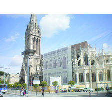 Filet imprimé pour le masquage de travaux en façade | Celize Habillage