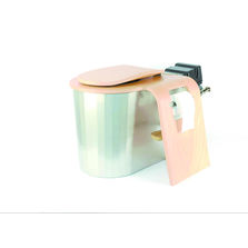 Toilettes sèches à système séparatif avec assise en bois | Zircone