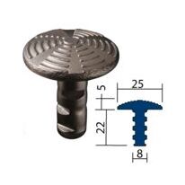 KIT DE 200 CLOUS PODOTACTILES INOX NATUREL DIAM 25 À SCELLER | CP5I 