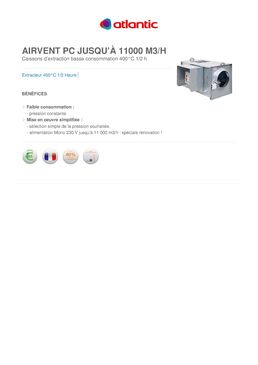 Caissons d'extraction basse consommation | Airvent PC