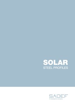 Catalogue structure acier pour le solaire Sadef