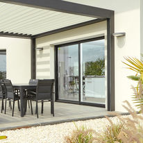 Baie coulissante mixte sur mesure en aluminium/pvc | COLORIANCE +